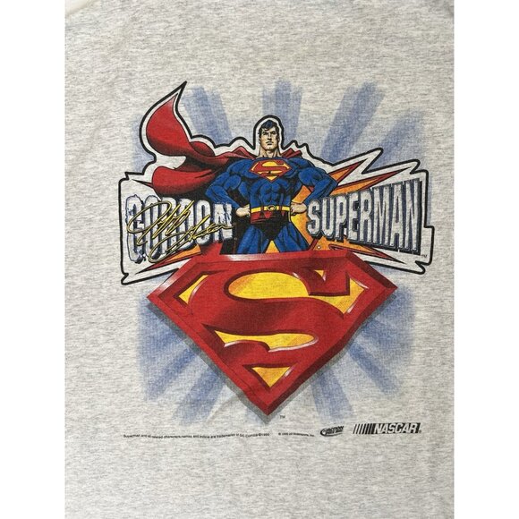 Vintage Jeff Gordon Superman NASCAR Sleeveless T-Shirt Size 2XL USA Made 1999 - Picture 8 of 11